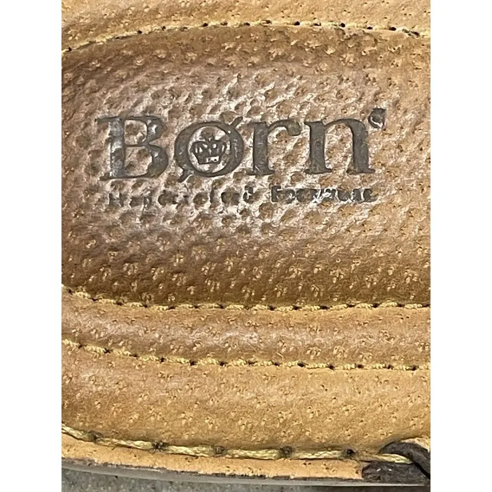 BORN Brown Leather Thong Flip Flop Sandals Men’s Size 14/47 Sandal Casual Shoes